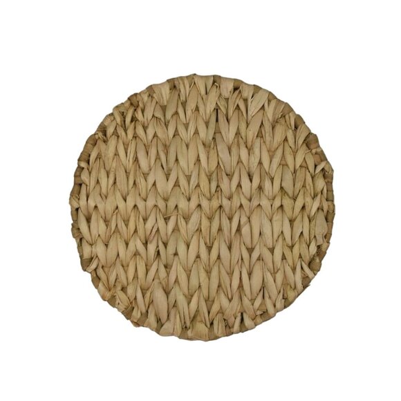 Handwoven Natural Wicker Seagrass Wastebasket Plant Cache Storage - Picture 6 of 7